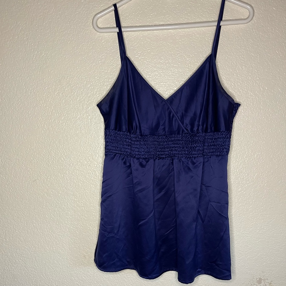 Mix It tank top adjustable straps smocked top